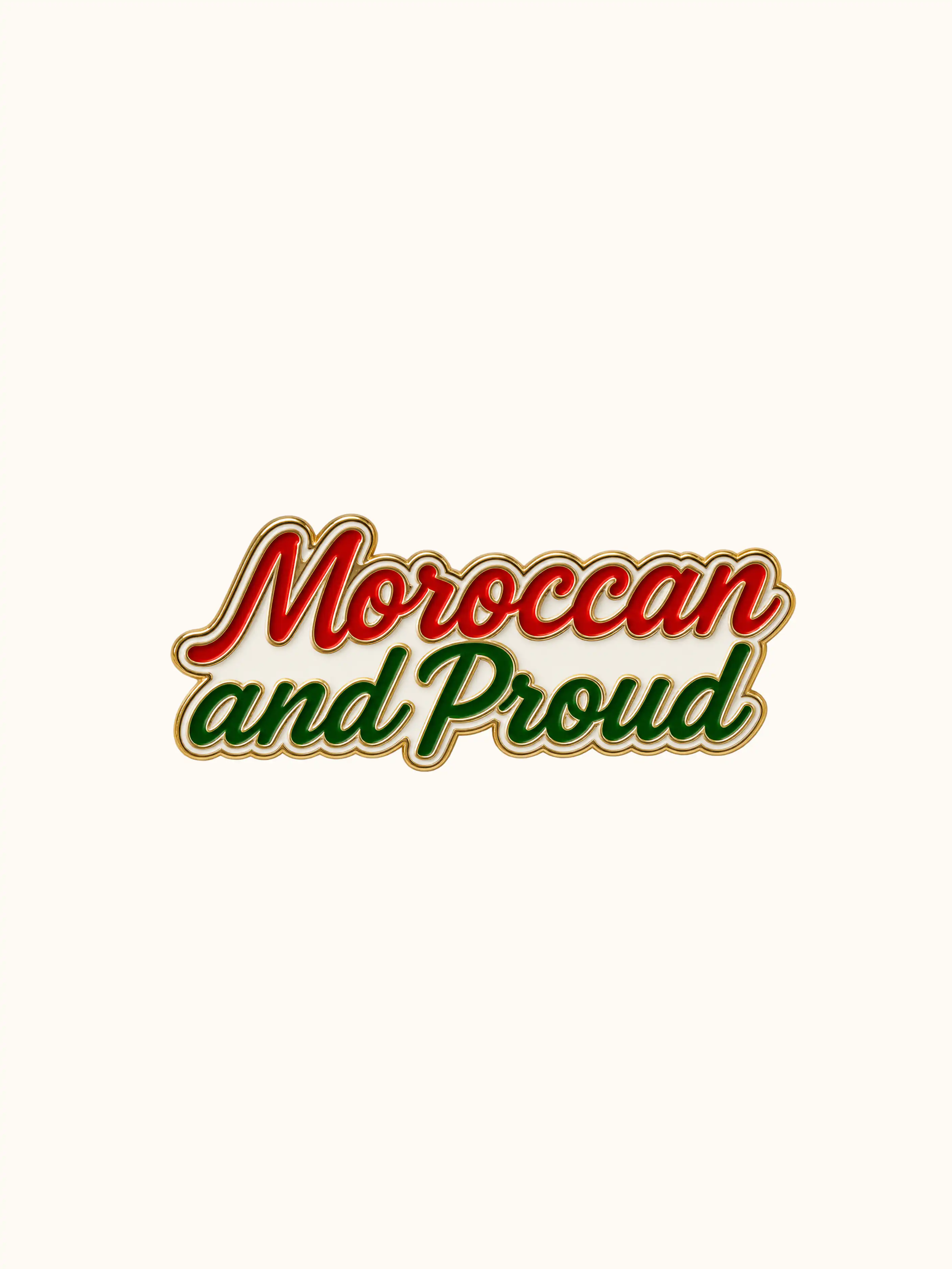 Moroccan and Proud metalen sticker