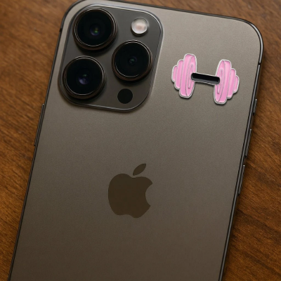 Pink dumbbell