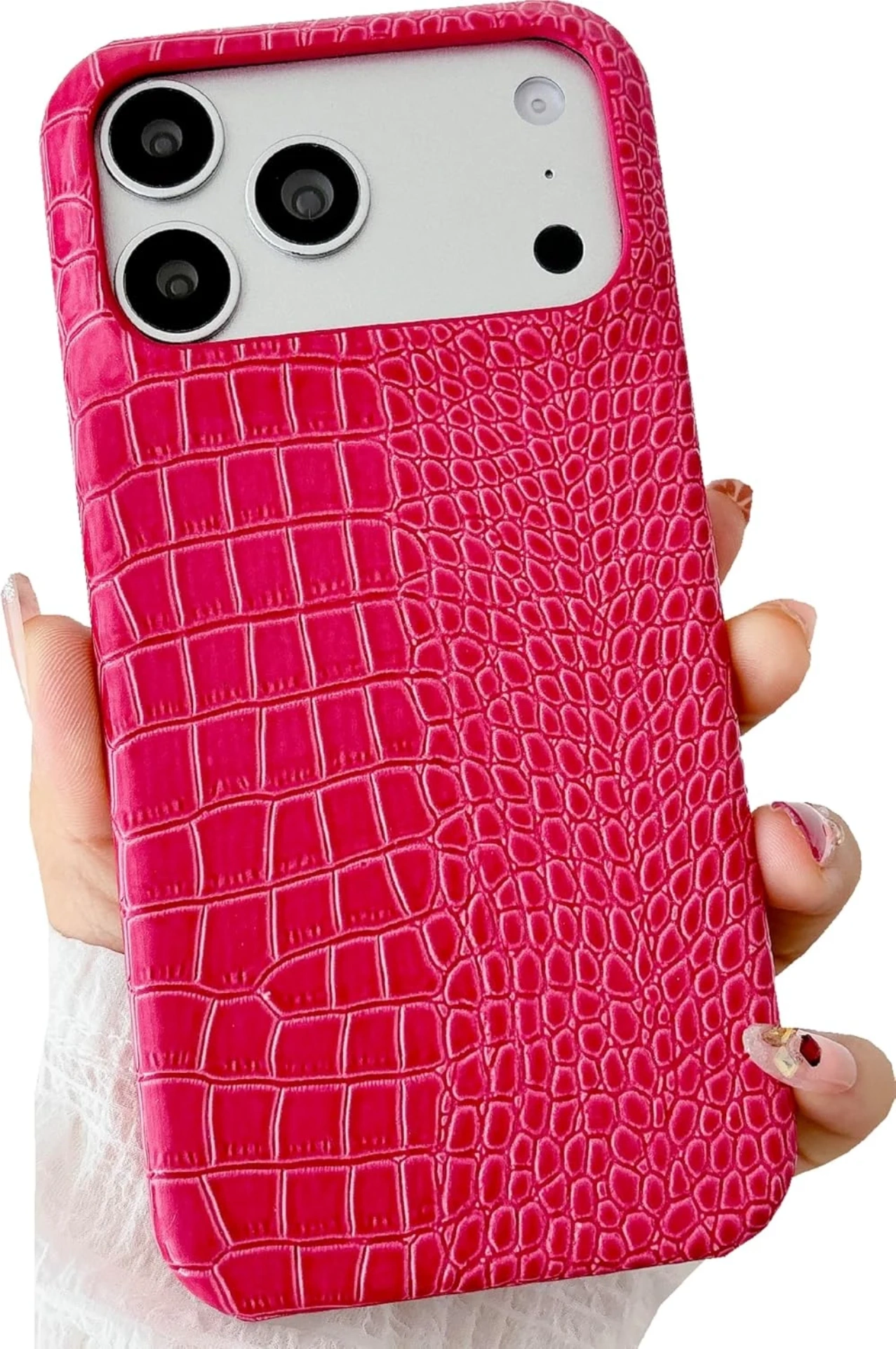 Pink croco case