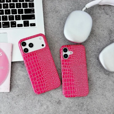 Pink croco case