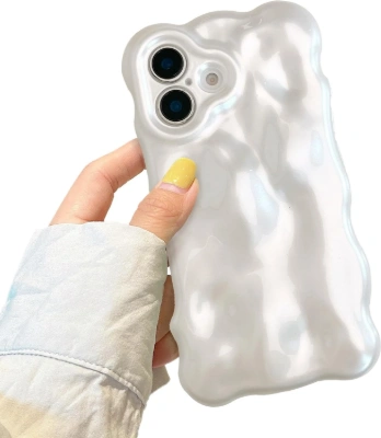 Pearl white wave case