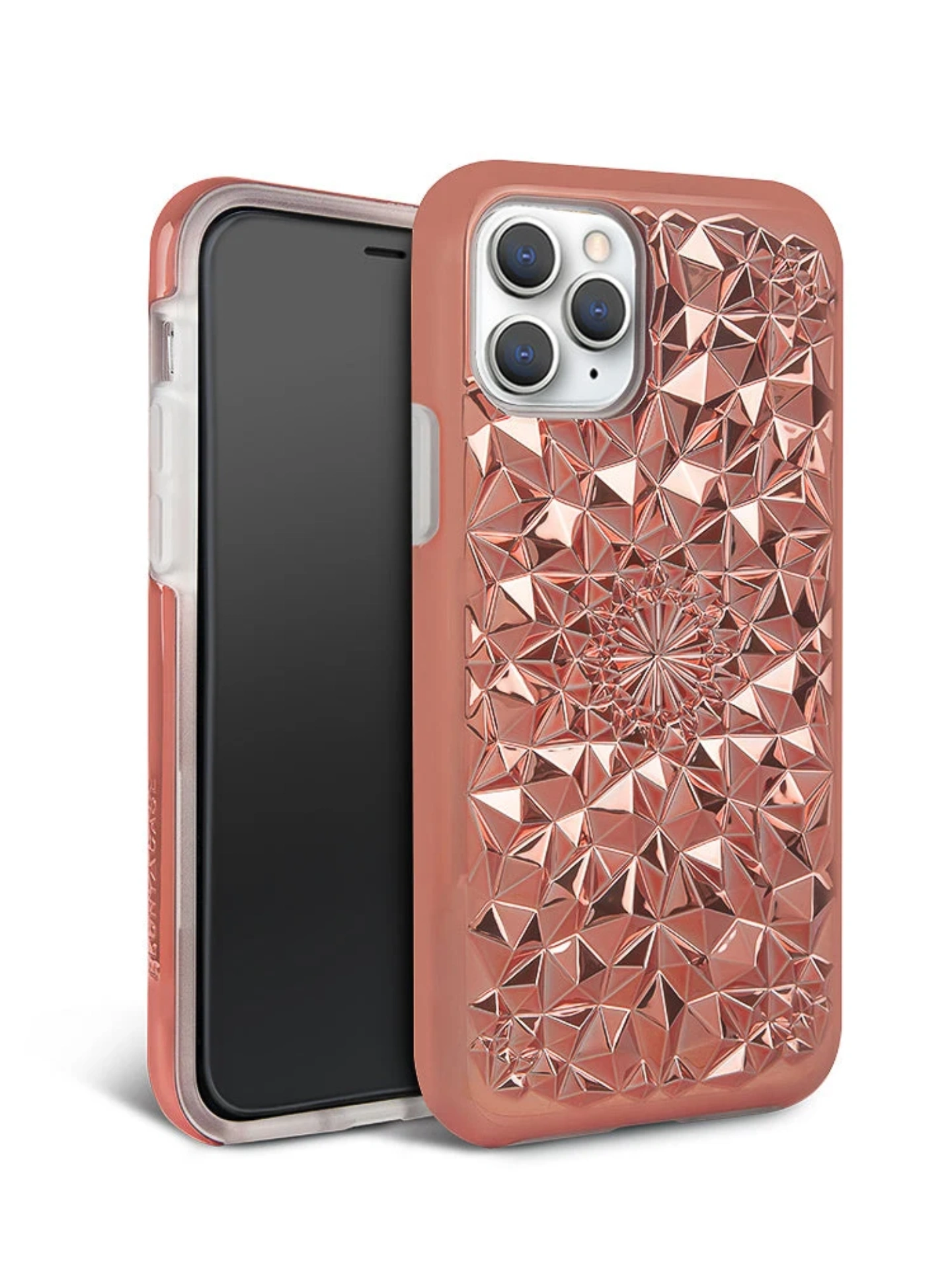 Rose gold crystal case