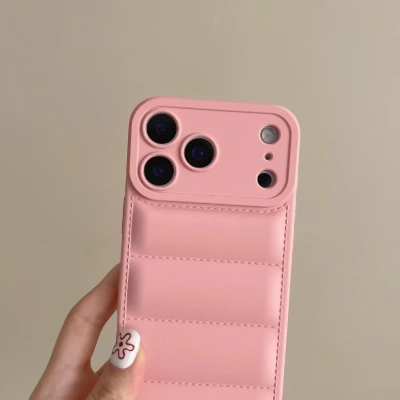 Pink puffer case