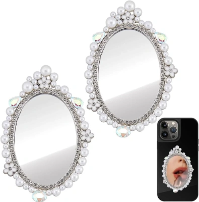 Oval pearl mirror