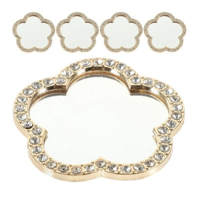Gold flower mirror