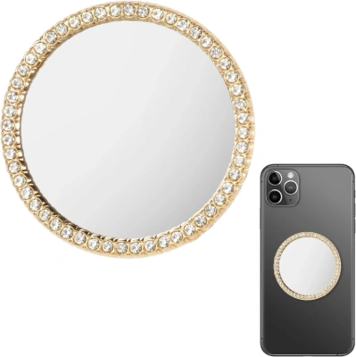 Round rhinestone mirror