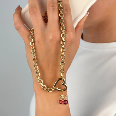 Chunky Gold Heart Chain