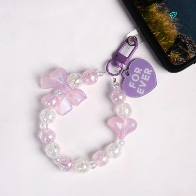 Lavender Heart Tag Charm