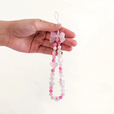 Blush Bow Heart Strap