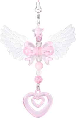 Angel Wing Heart Charm