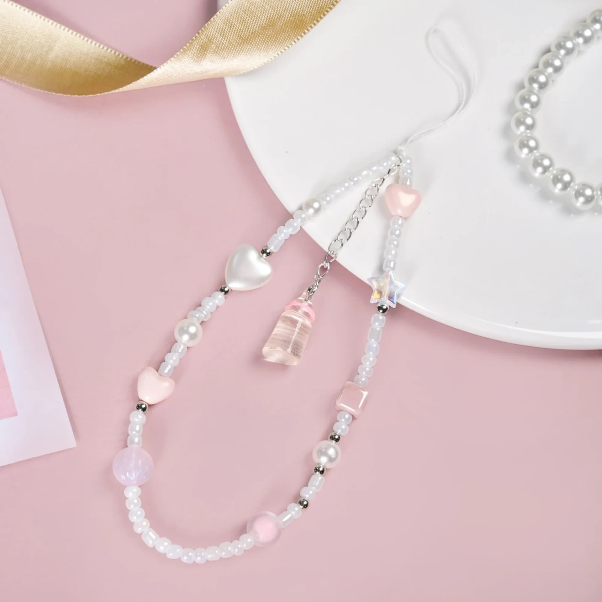 Pearl Hearts & Stars Strap