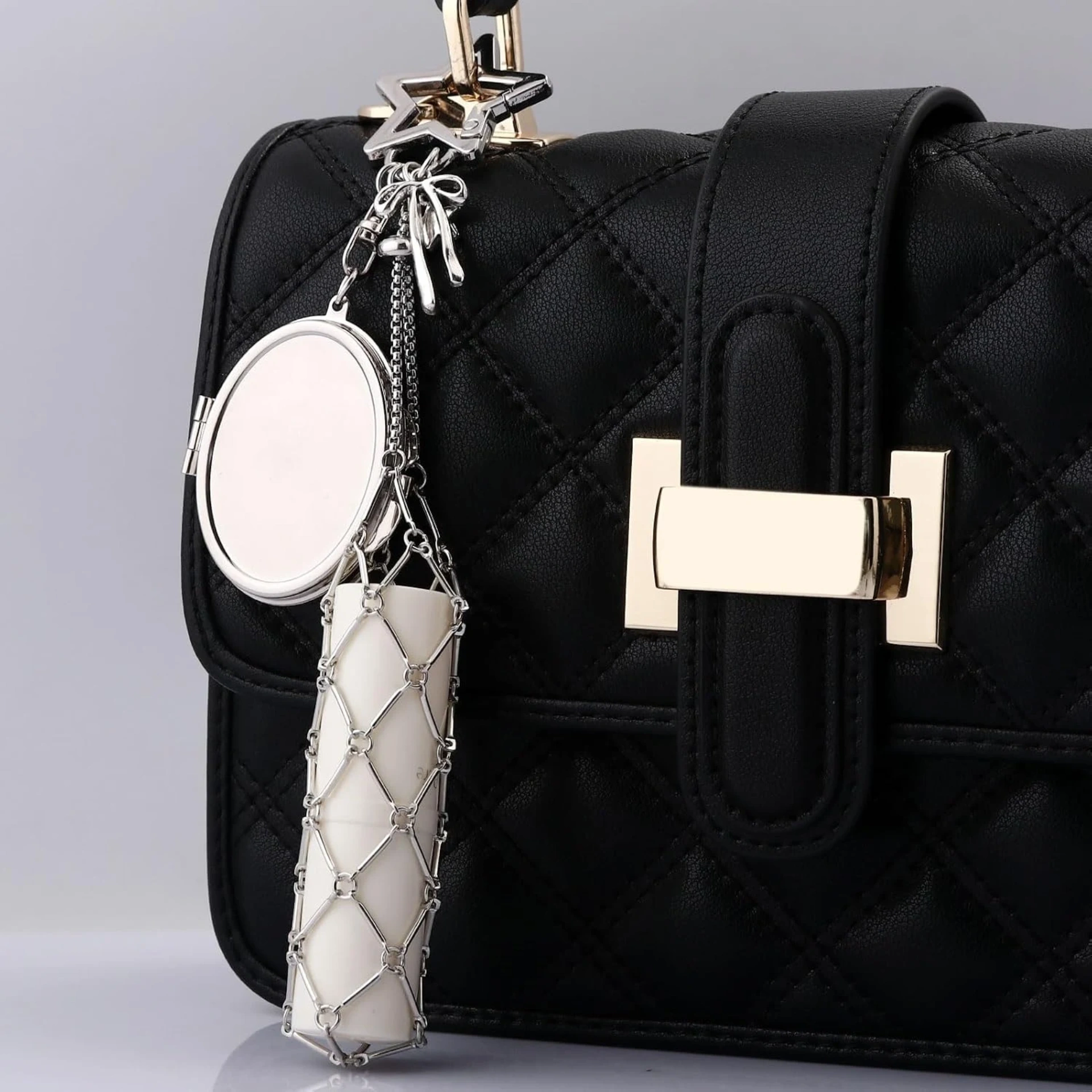 Lip gloss holder star silver