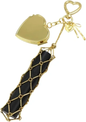 Lip gloss holder heart gold