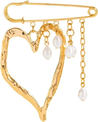 Open heart pin