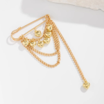 Golden hearts pin