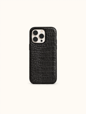Afbeeldingen van Black Croco Phone Case