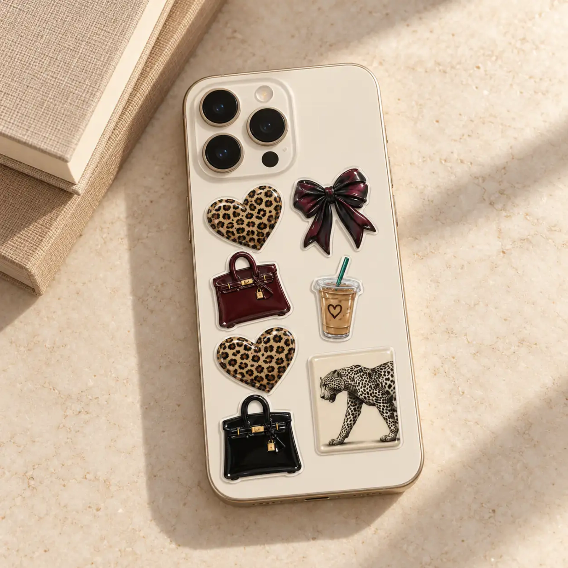 Afbeeldingen van 3D Stickervellen Cheetah