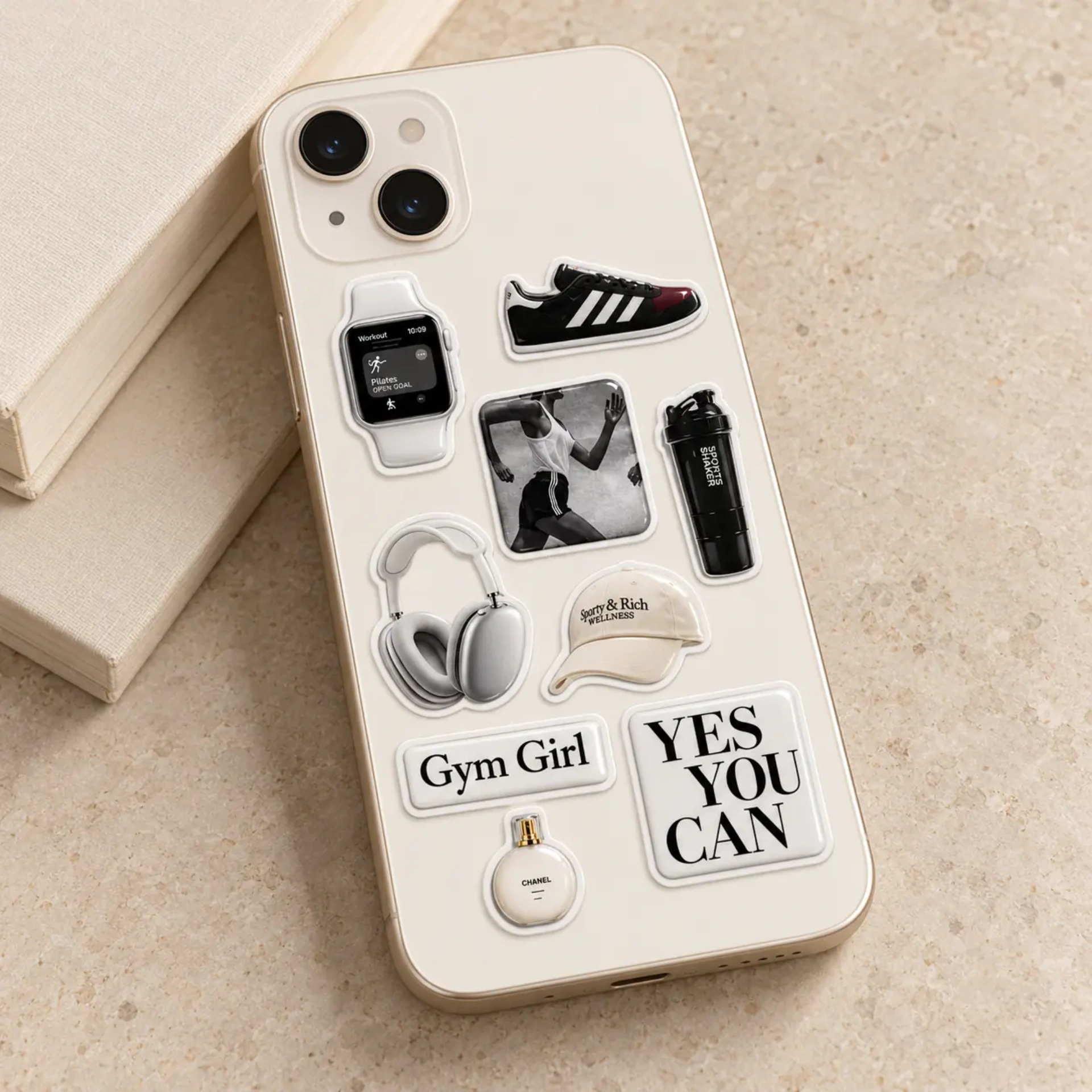 Afbeeldingen van 3D Stickervellen Gym Girl