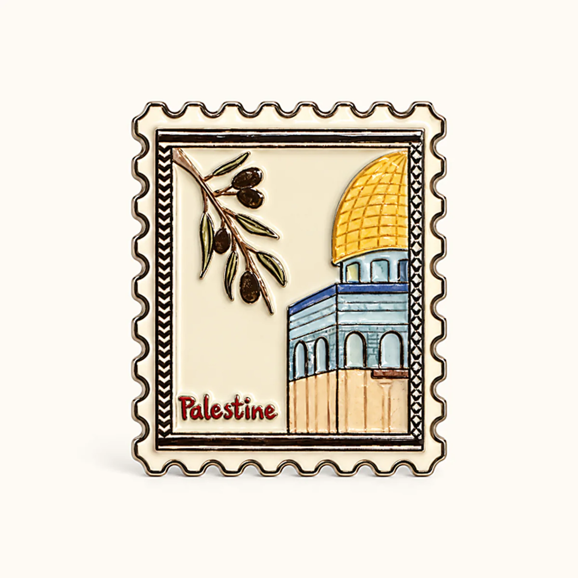 Afbeeldingen van Palestina Zegel Metalen Sticker