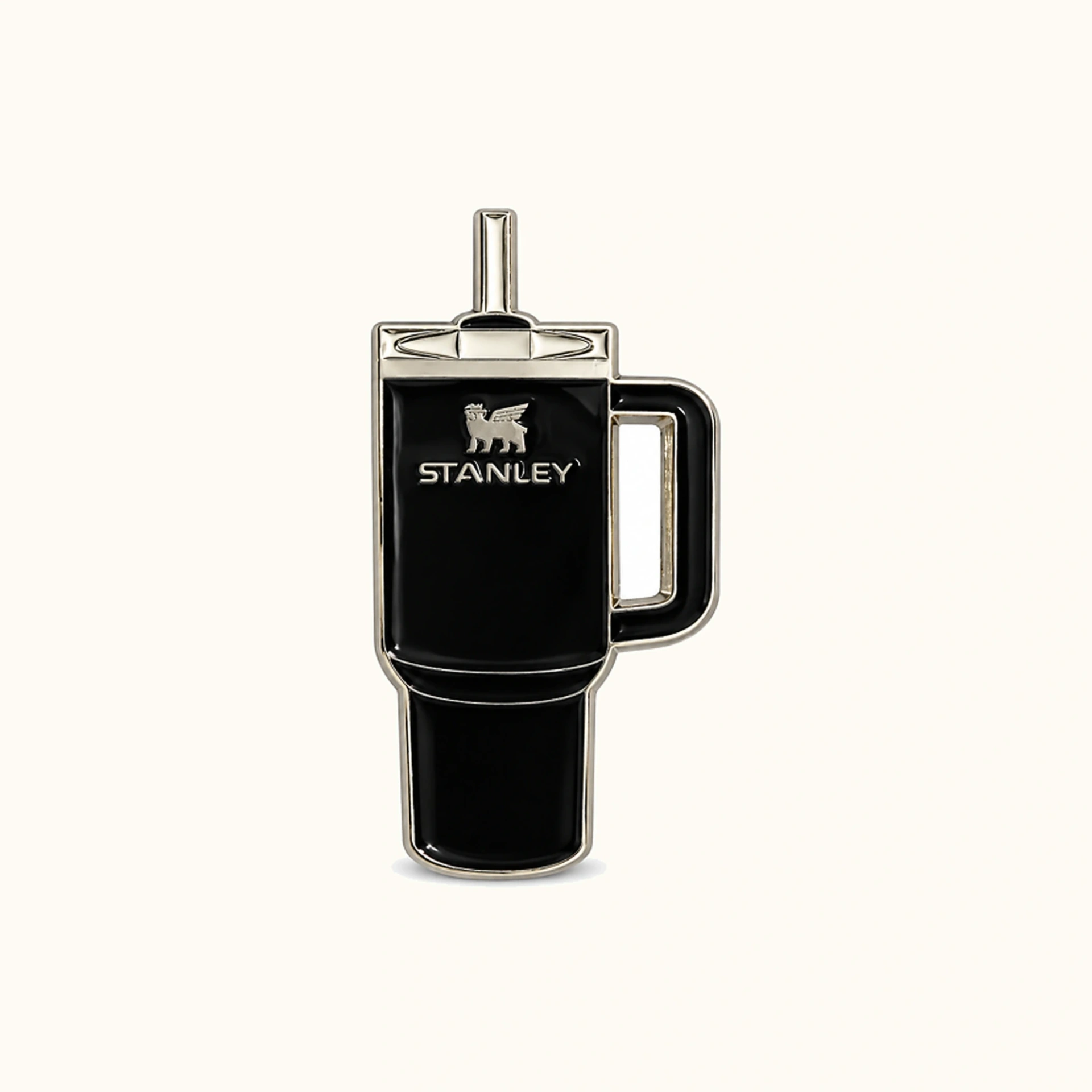 Afbeeldingen van Zwarte Stanley Metalen Sticker