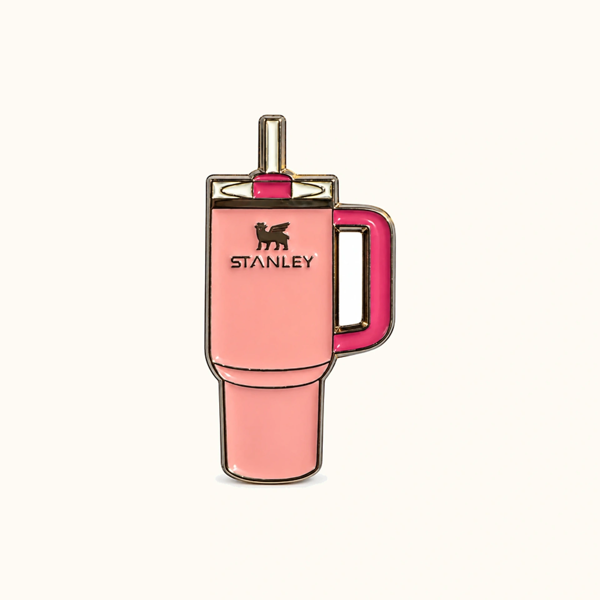 Afbeeldingen van Roze Stanley Metalen Sticker