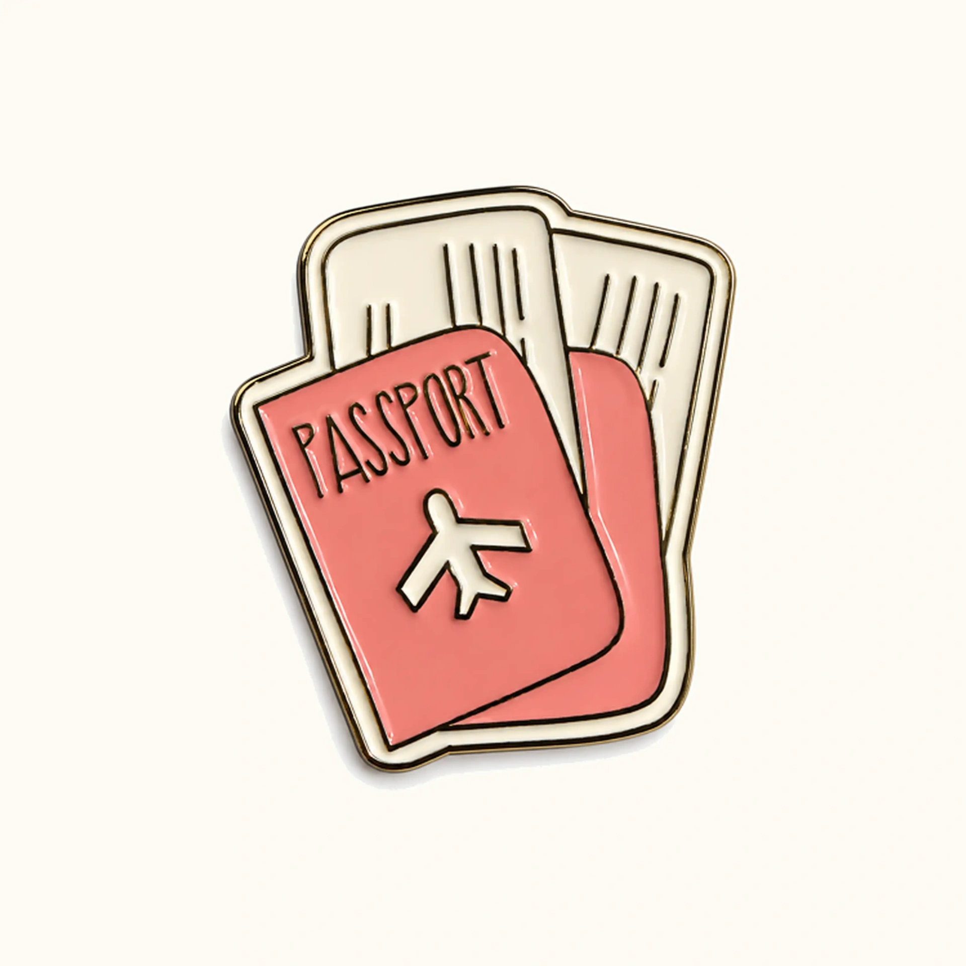 Afbeeldingen van Roze Passport Metalen