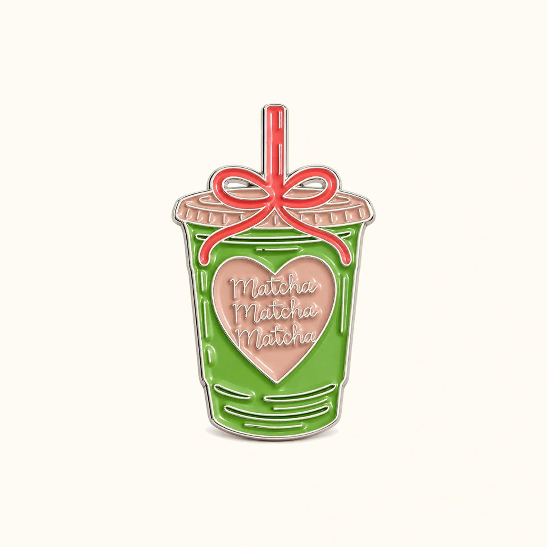 Afbeeldingen van Matcha Beker Metalen Sticker
