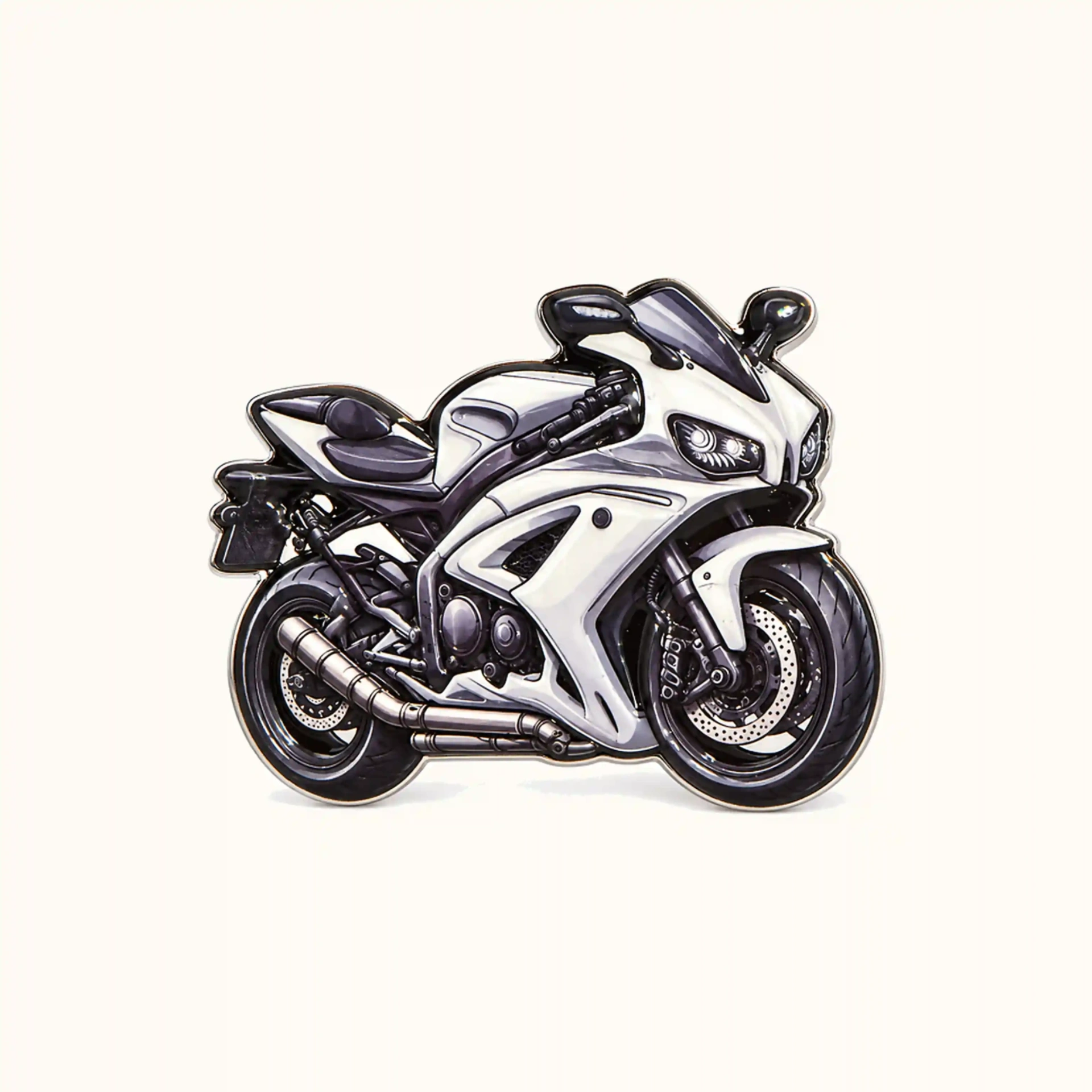 Afbeeldingen van Motor Metalen Sticker
