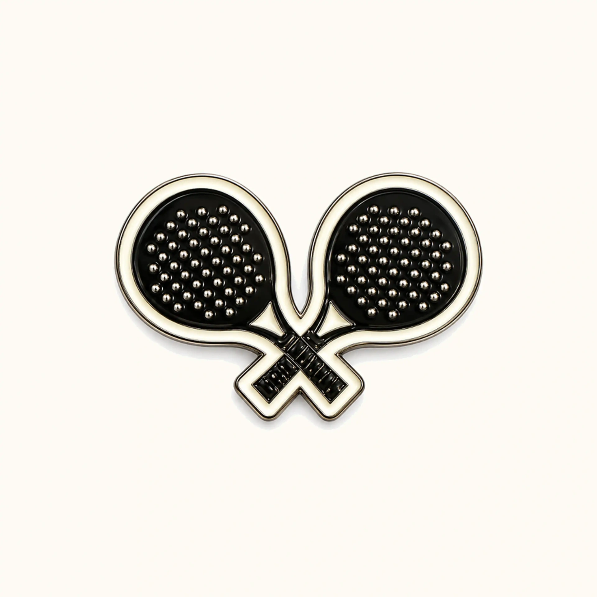 Afbeeldingen van Padelracket Metalen Sticker