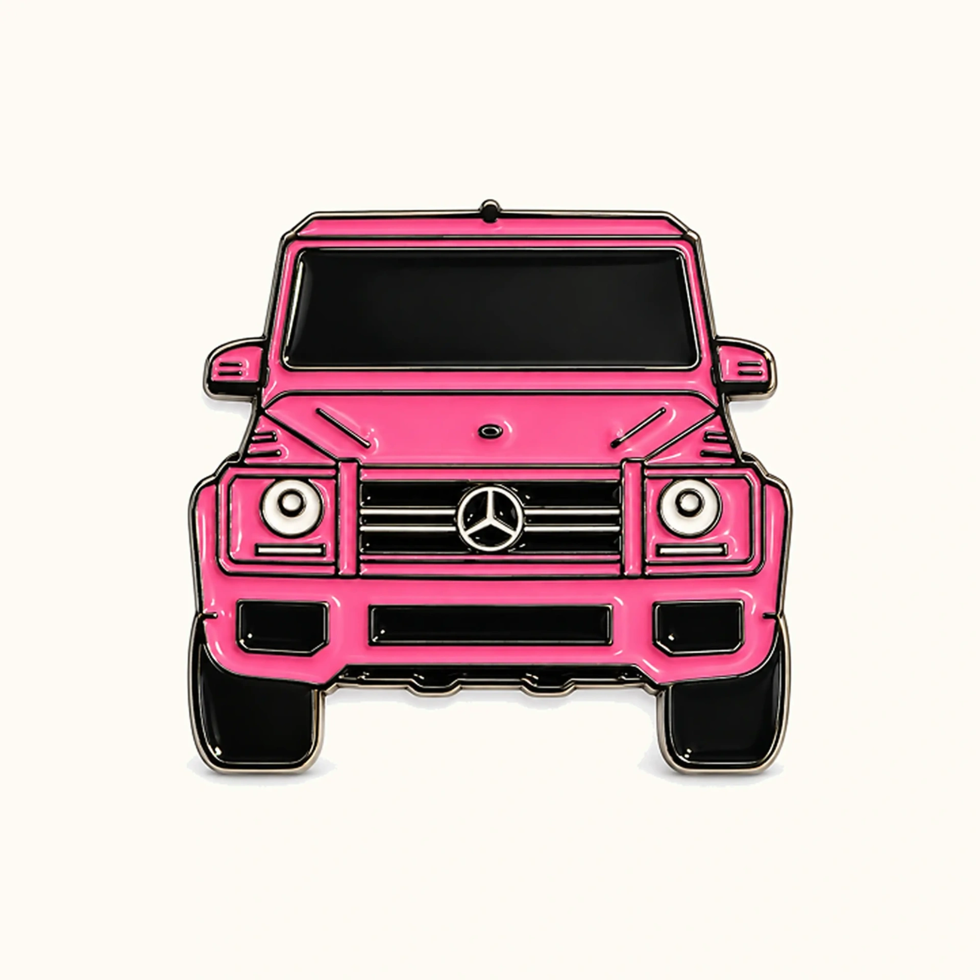 Afbeeldingen van Pink G-Wagon Metalen Sticker