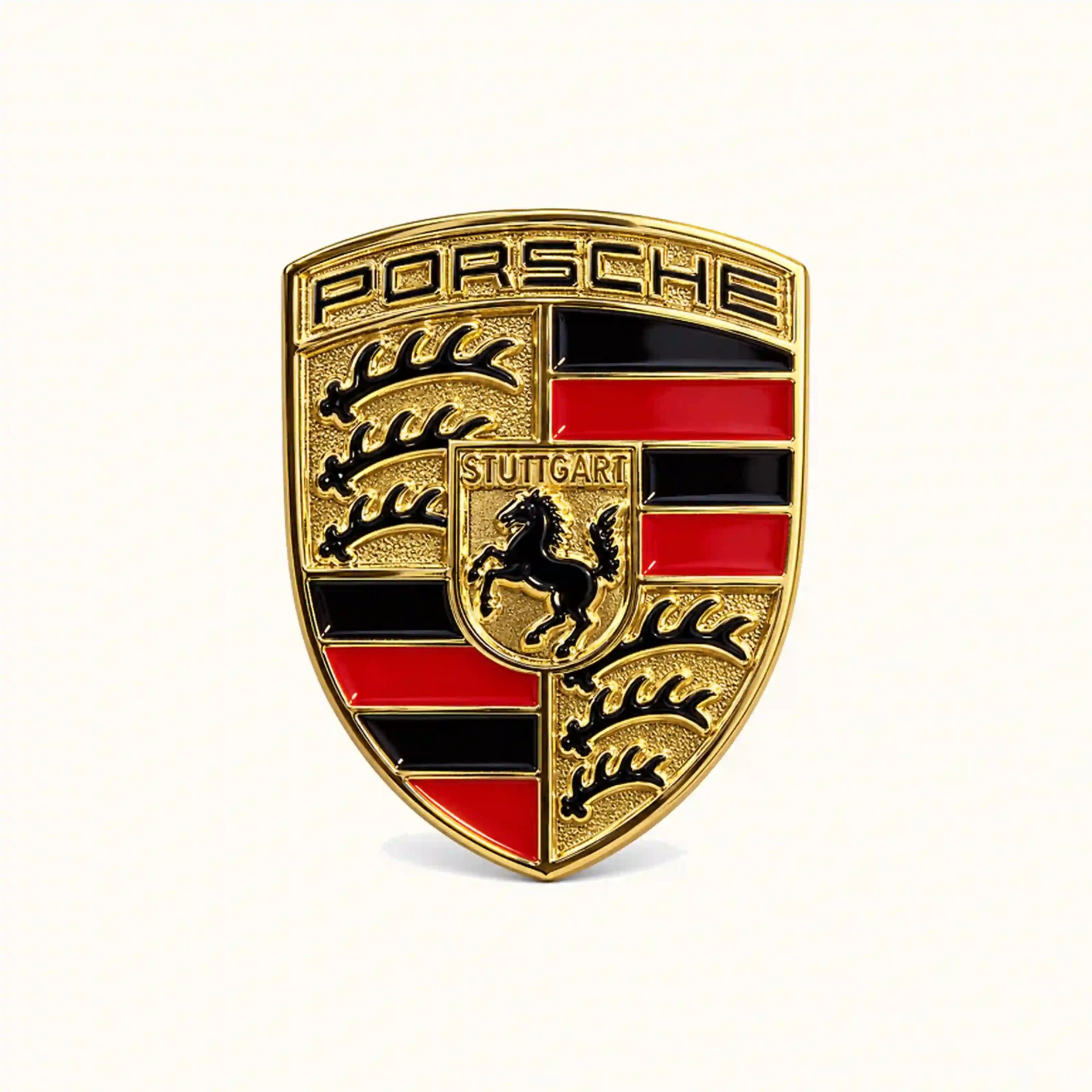 Afbeeldingen van Porsche Logo Metalen Sticker