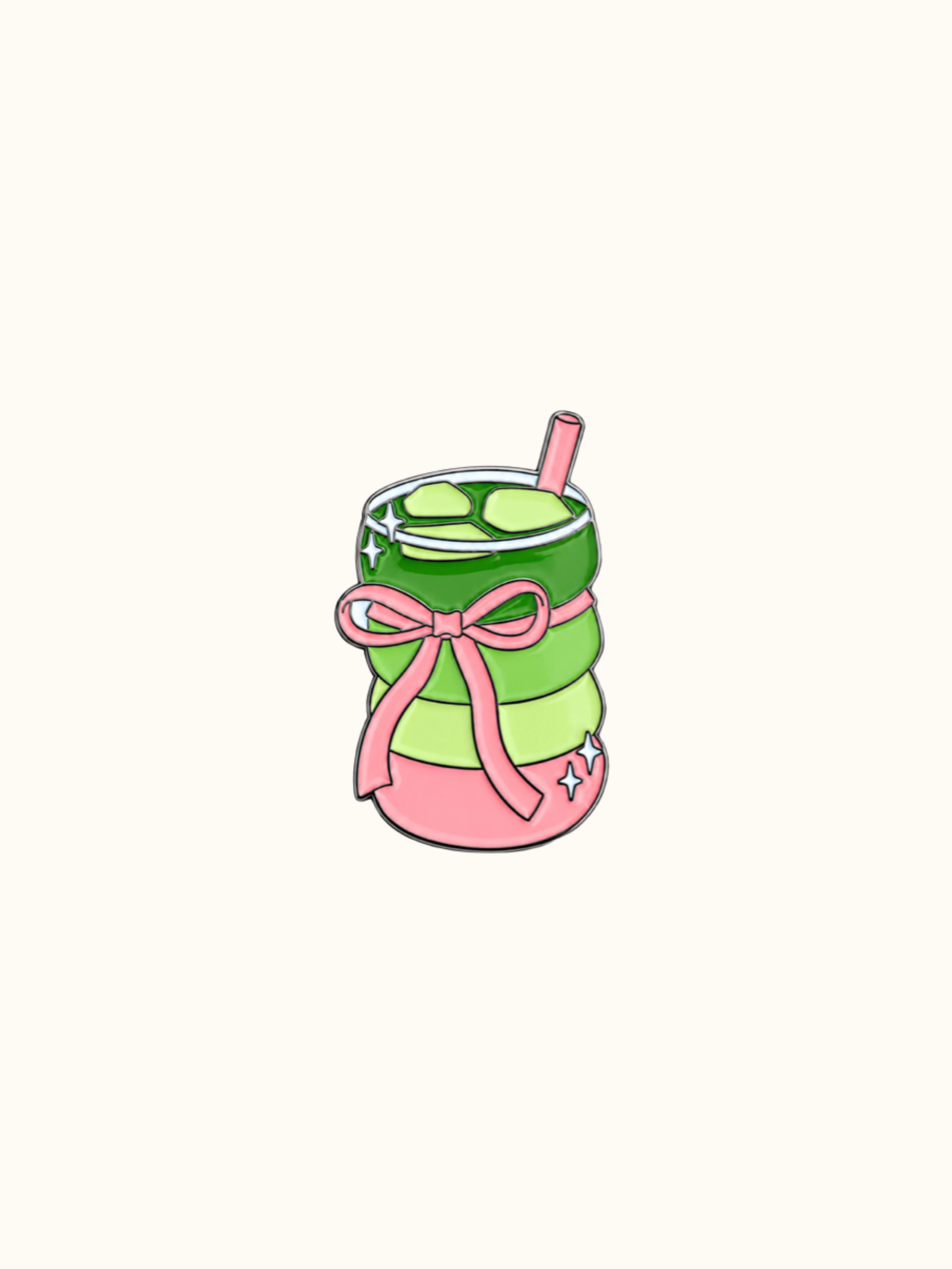 Matcha metalen sticker
