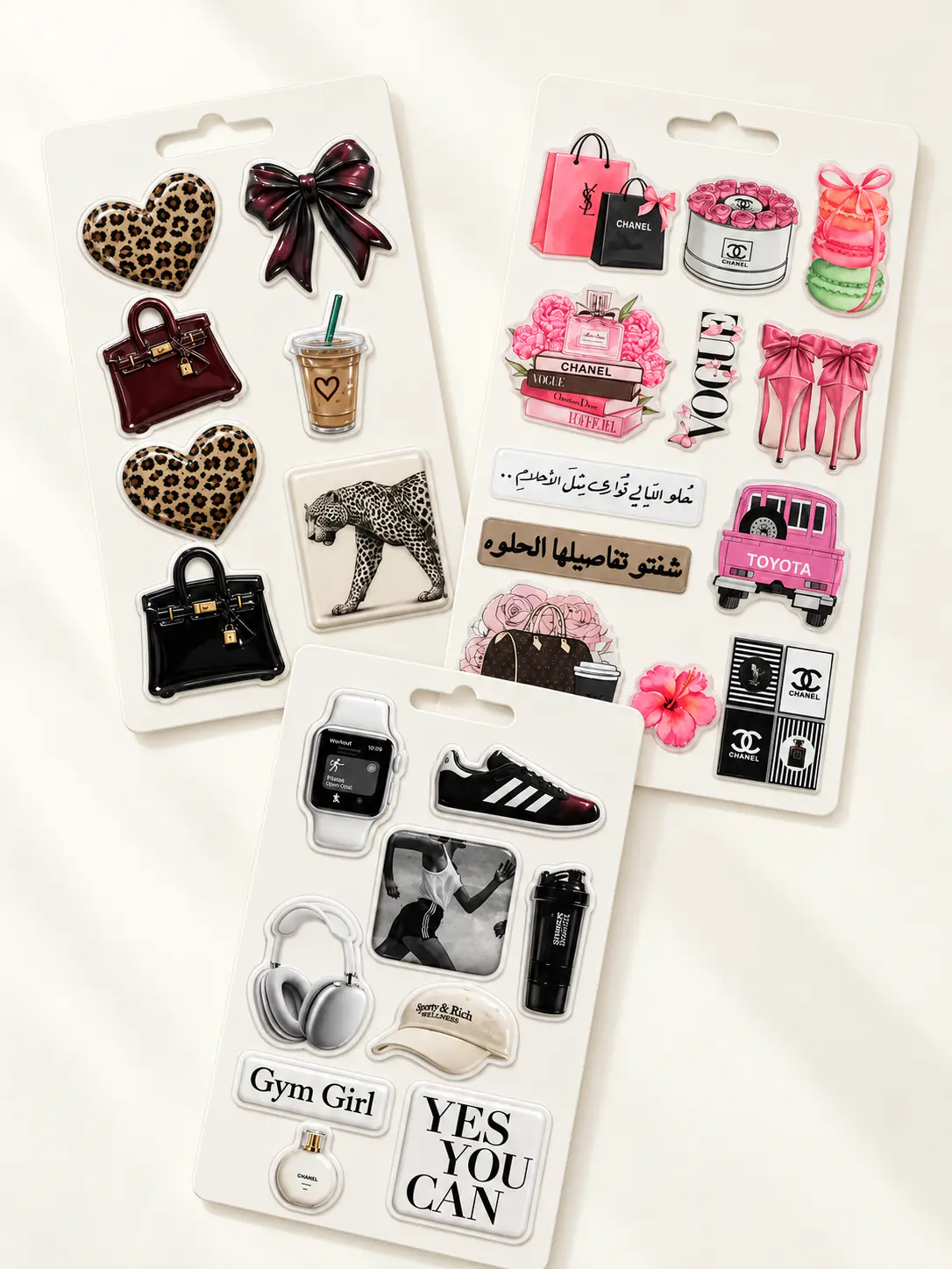 3D epoxy stickers