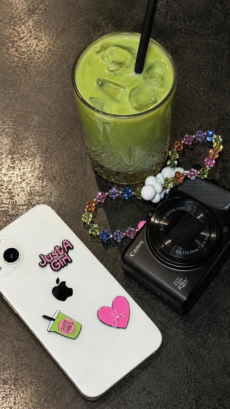 Matcha metalen sticker